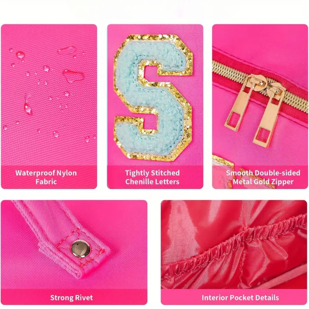 Stuff Waterproof Zippered Travel Bag - Petal Pink