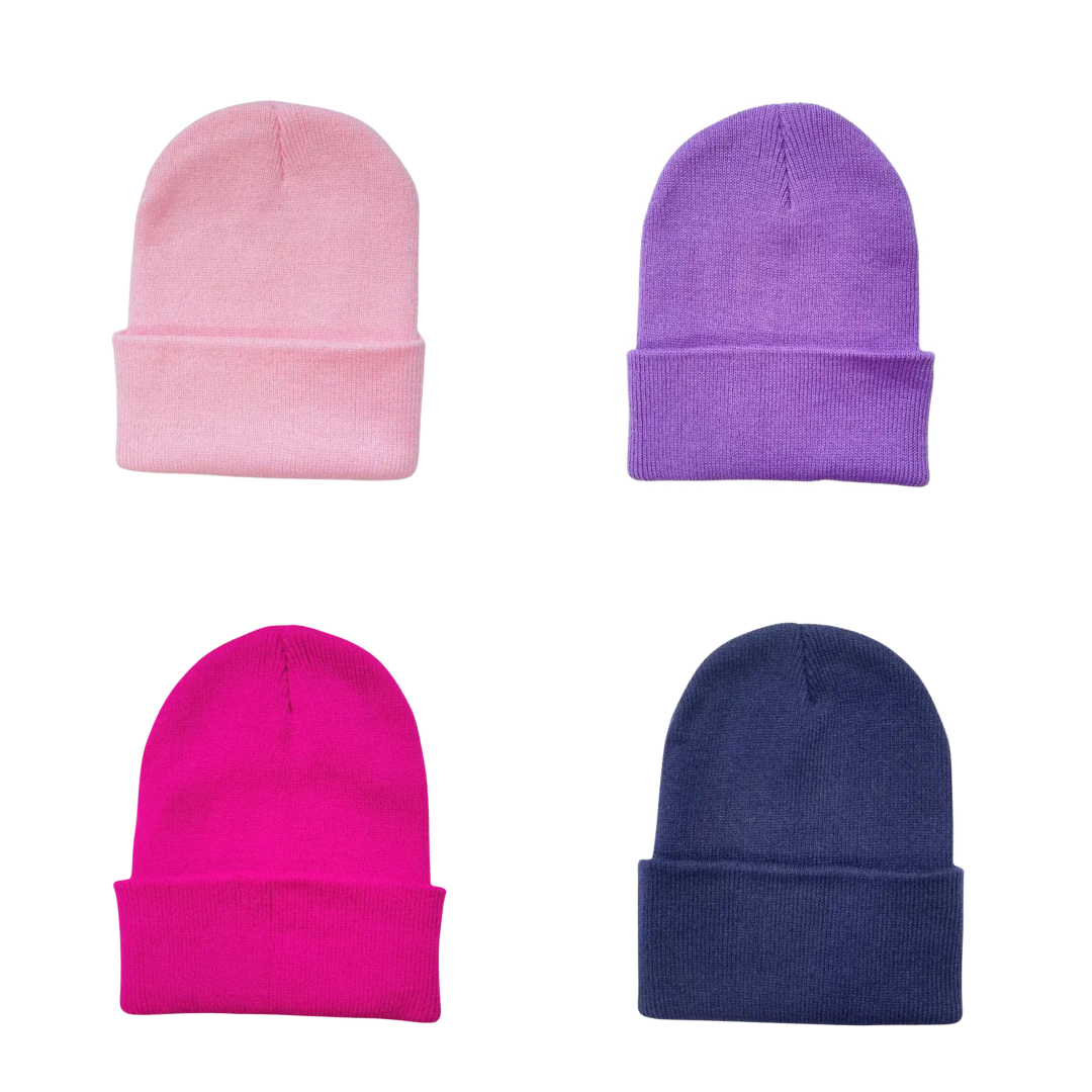 Kids Knitted Beanie Hat (Assorted Colors)