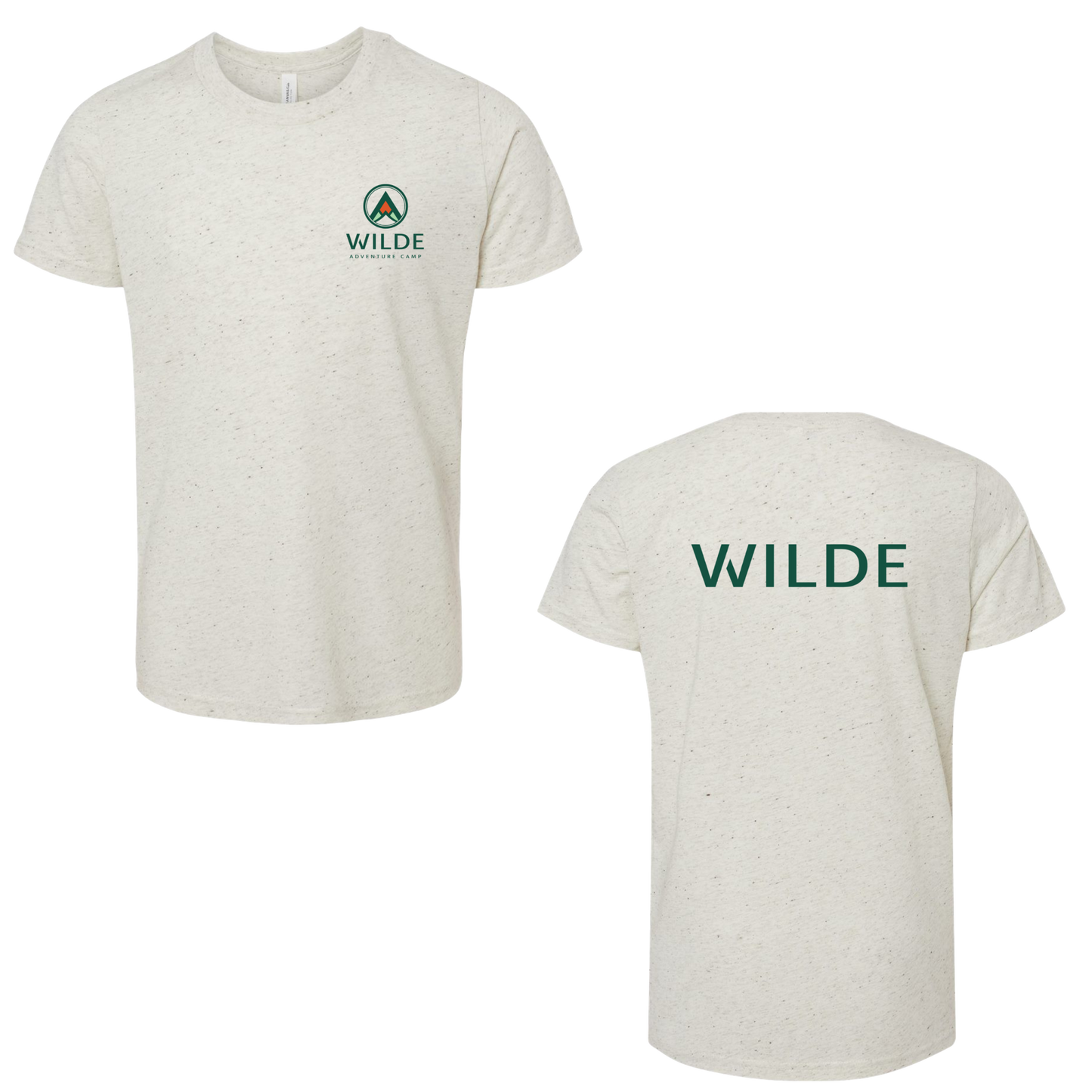 WILDE Camp Mini Logo Tri-Blend Tee - Oatmeal