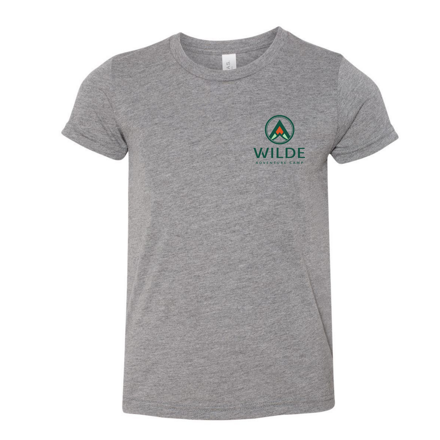 WILDE Camp Mini Logo Tri-Blend Tee - Grey