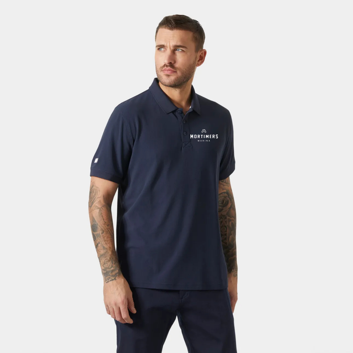 Mortimer's Marina - Men's Crew Technical Polo Color - Navy