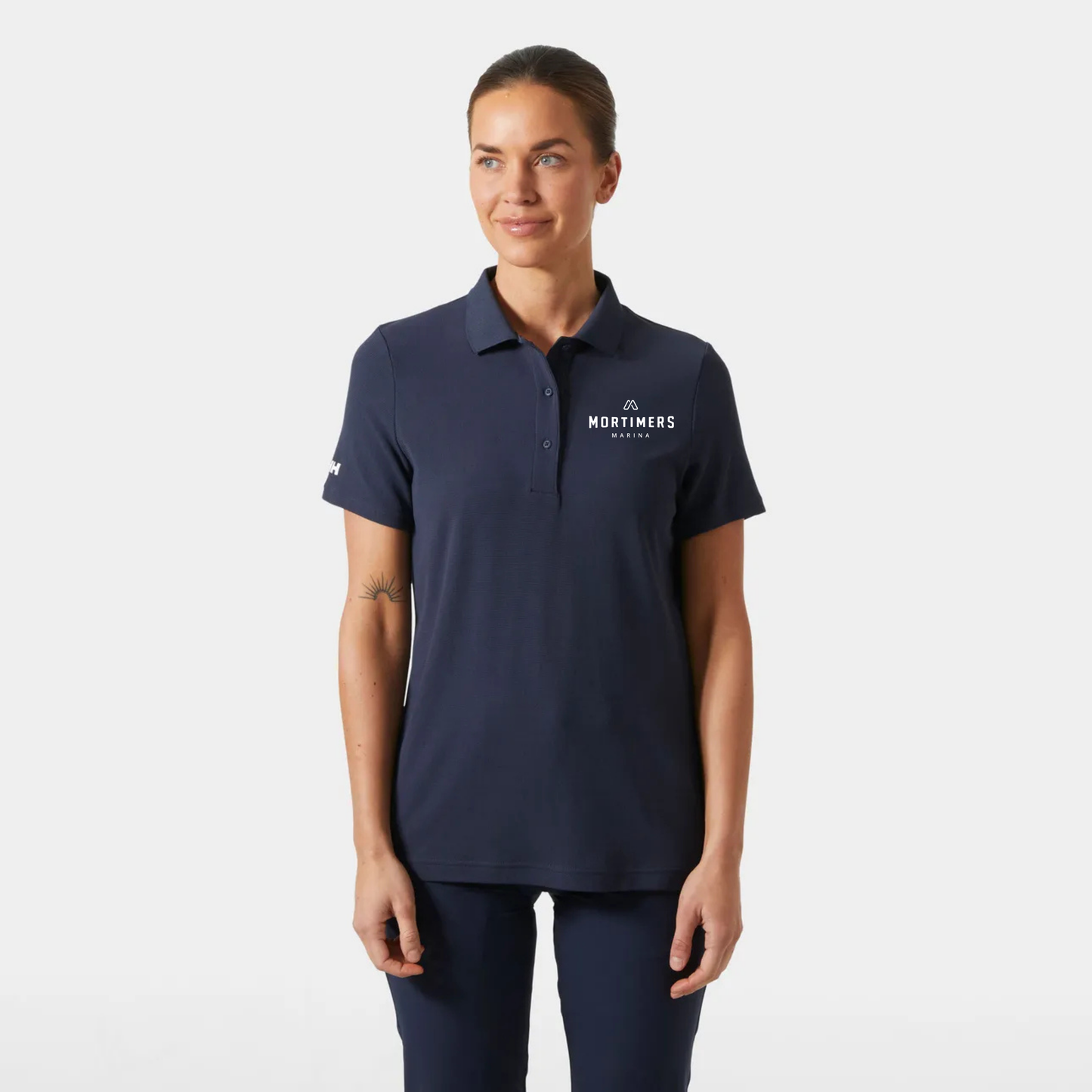 Mortimer's Marina - Women's Crew Technical Polo Color - Navy