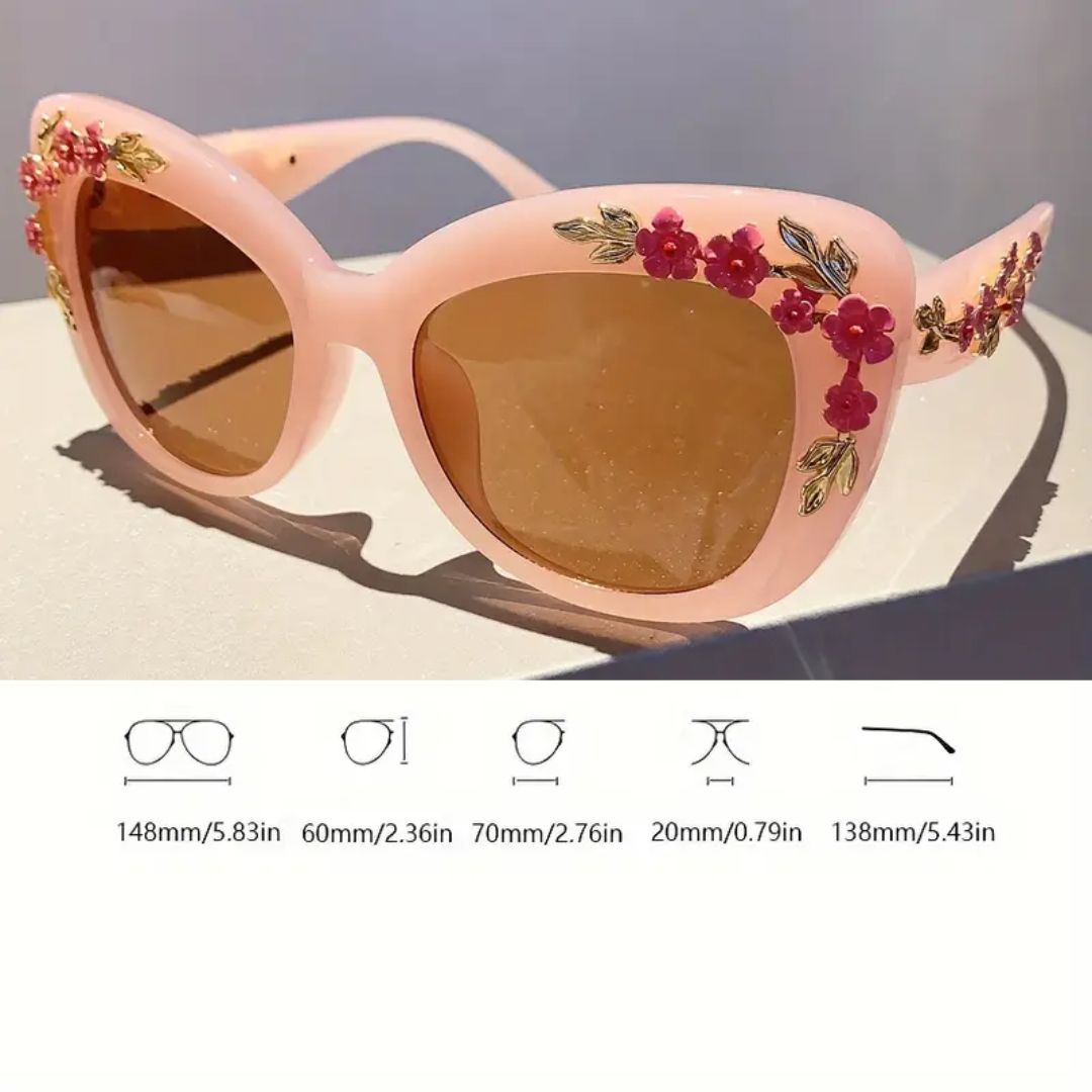 Vintage Cherry Blossom Funglasses - Rosé