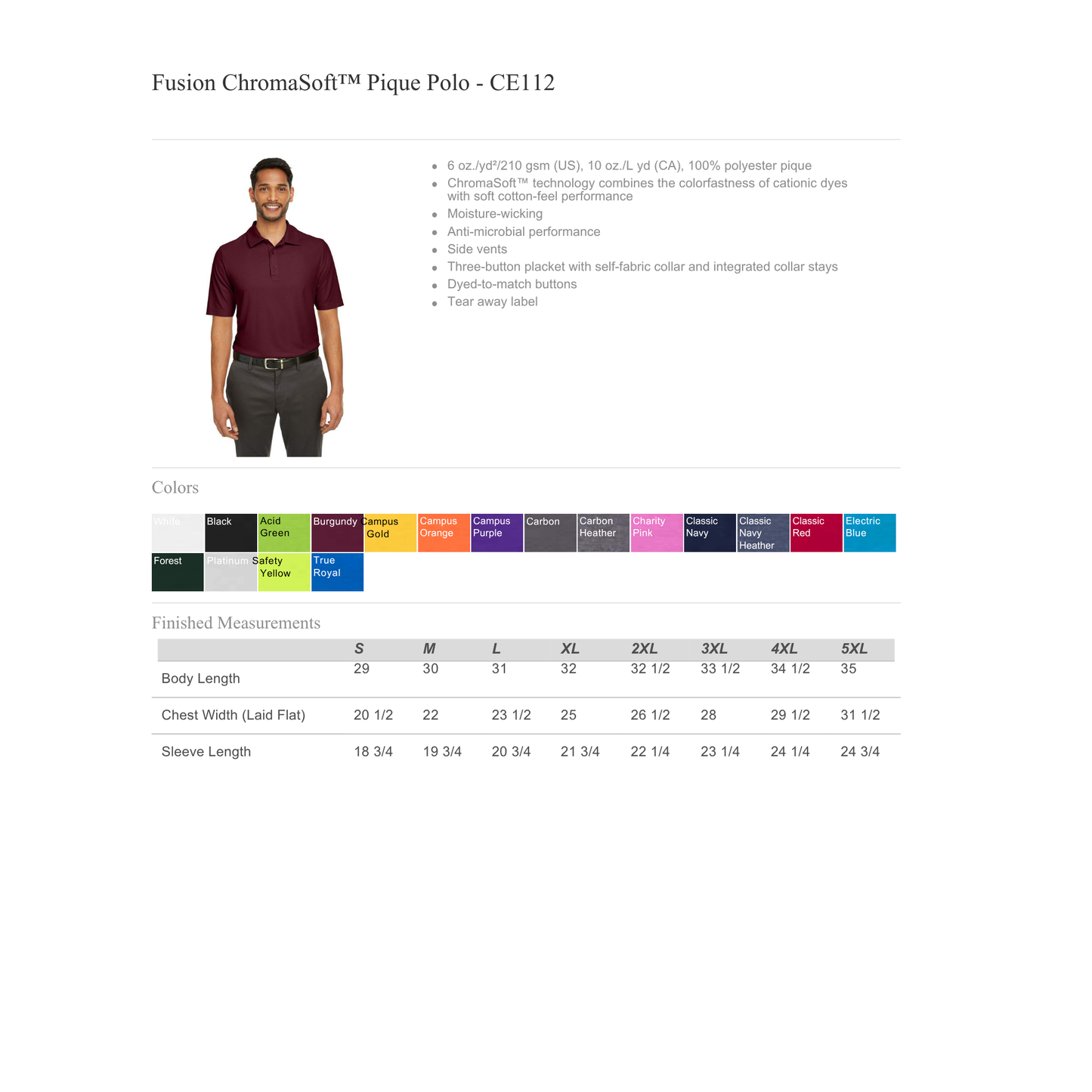 Collingwood Clippers Swim Meet Official Men's Polo - Red