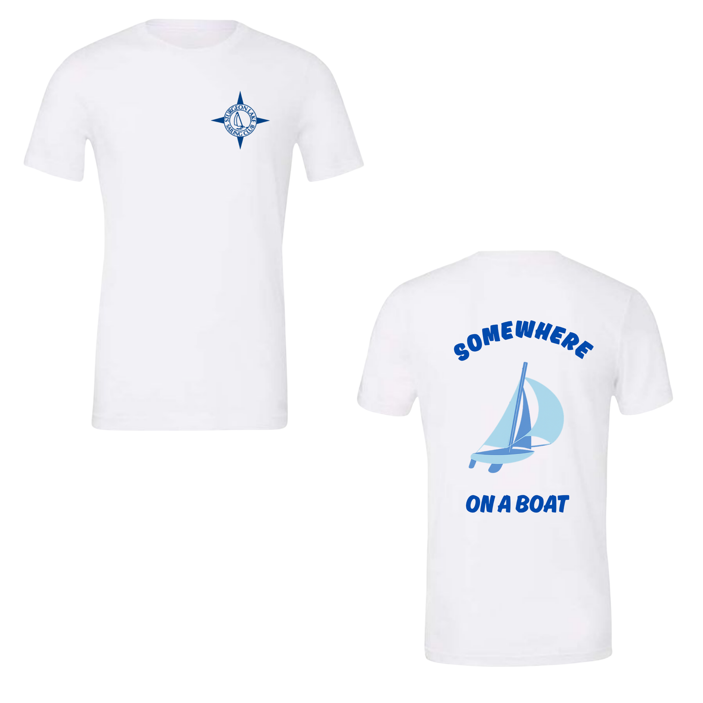 SLSC Somewhere On A Boat Tee - White