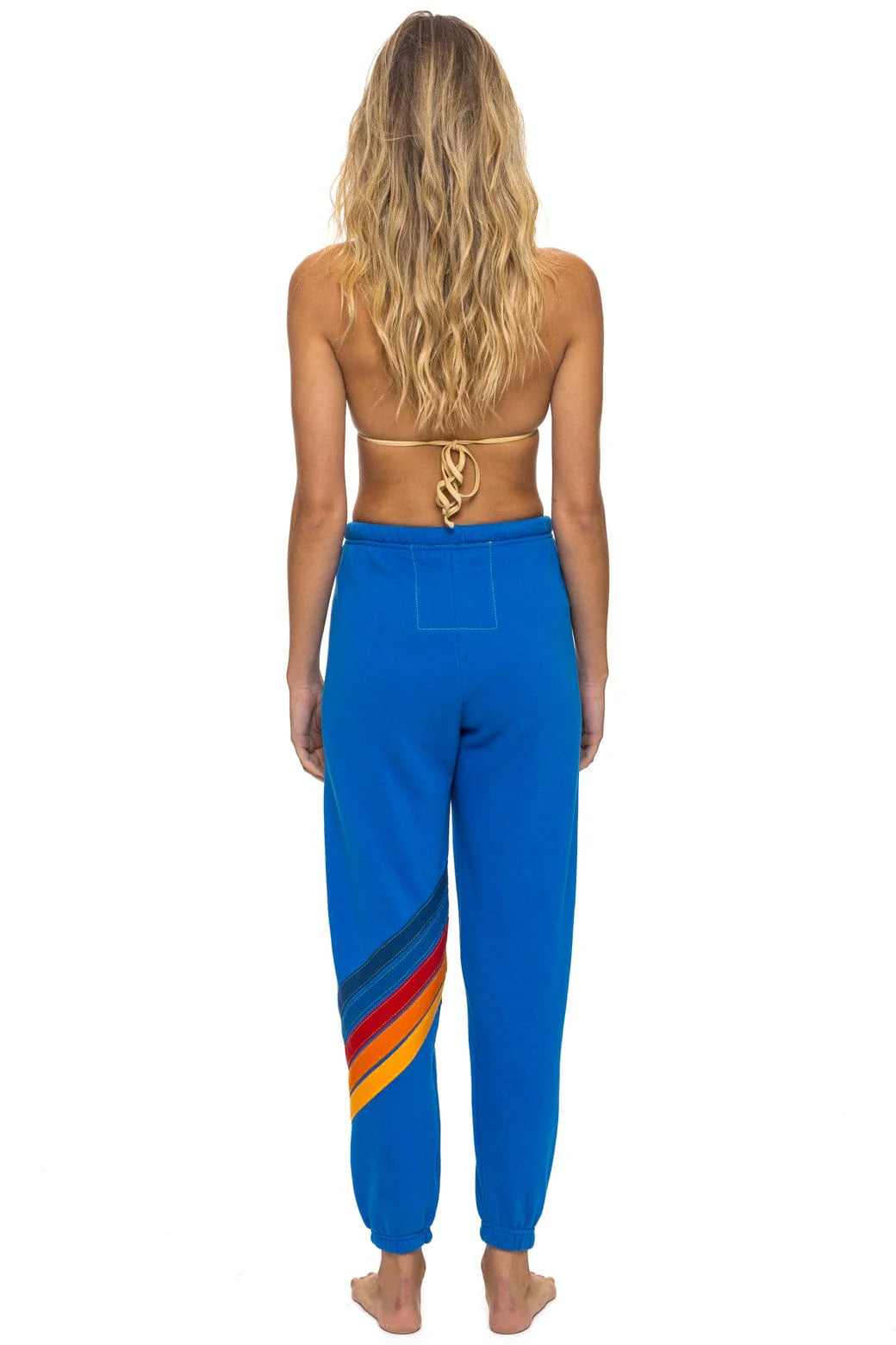 Aviator Nation Women's All Seasons Circle Chevron Sweatpants - Adventure Blue