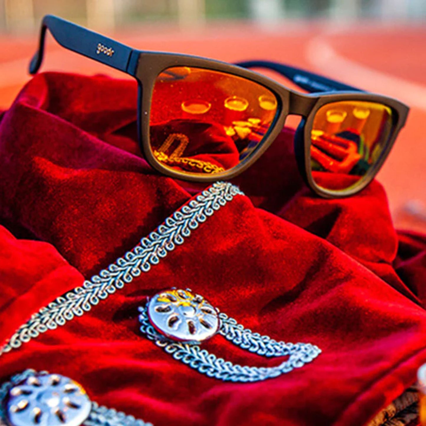 Whiskey Shots with Satan Sunglasses