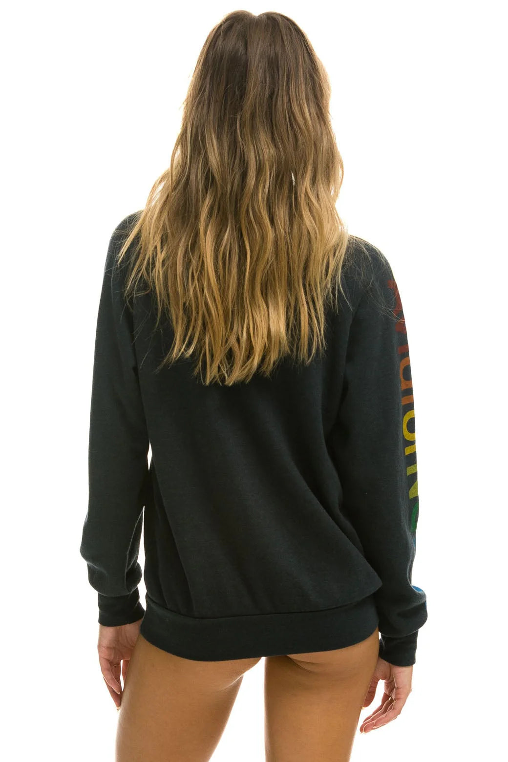Aviator Nation Adult Unisex Aspen Crew Sweatshirt - Charcoal