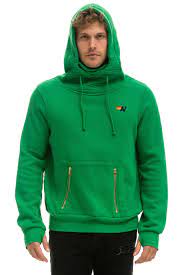 Aviator Nation - Adult Unisex Kelly Green Ninja Pullover Hoodie