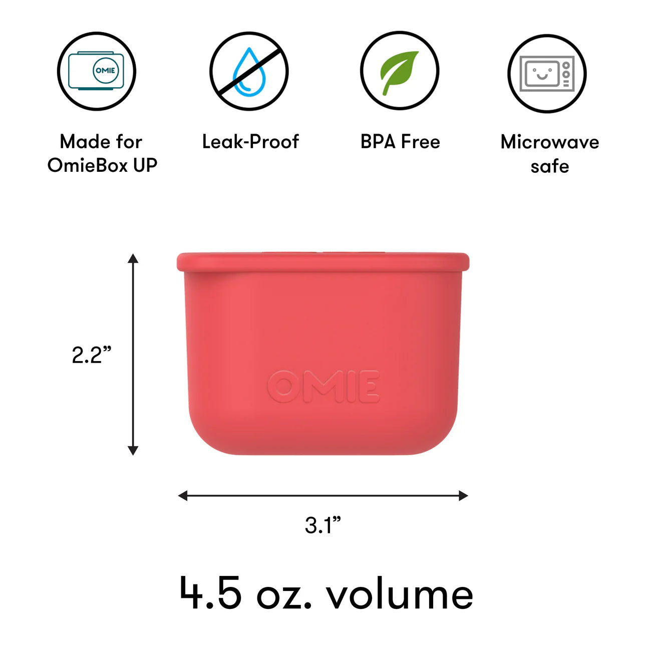 OmieBox UP Dip Containers - Pink/Teal