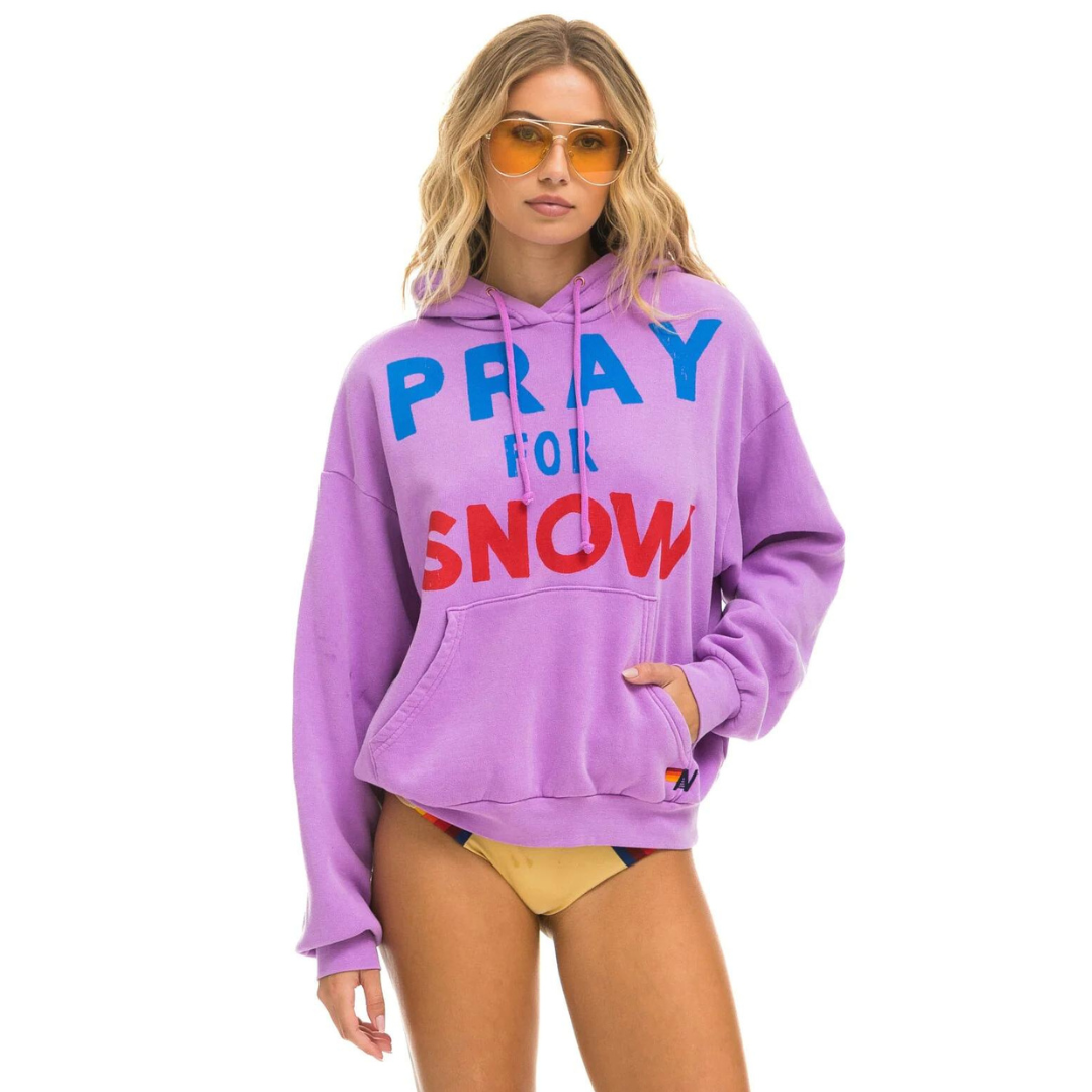 Aviator nation pray for 2024 snow hoodie large