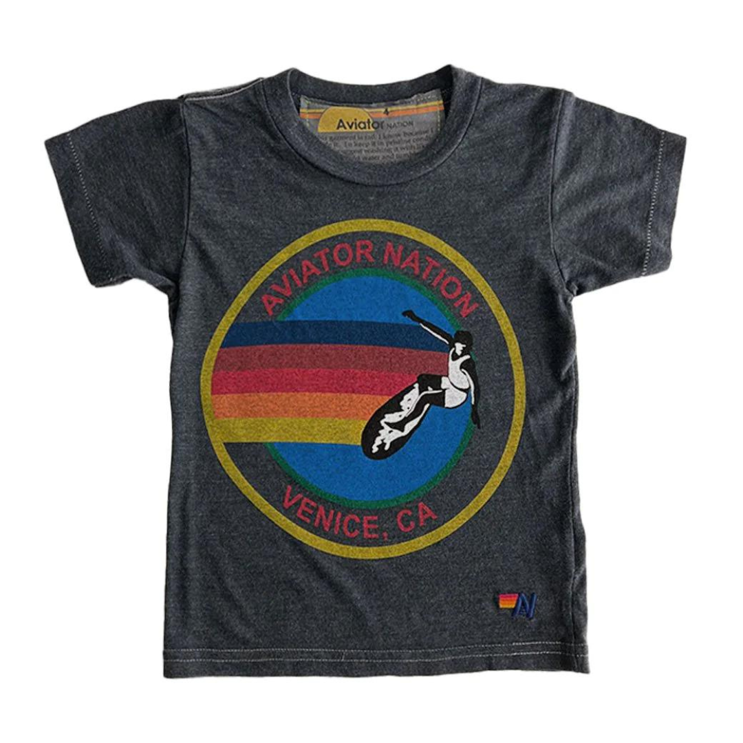 Aviator Nation - Kid's Venice Tee - Charcoal