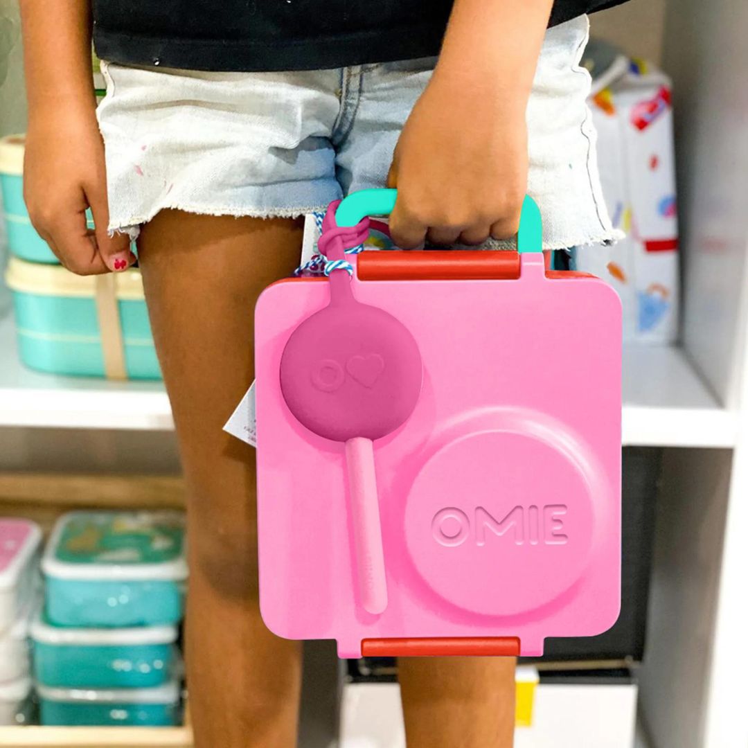 Omie Bubble Pink OmiePod & Utensils