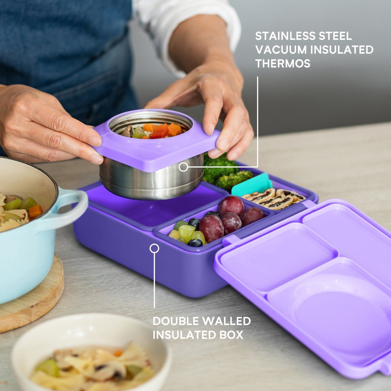 OmieLife - OmieBox Purple Plum Feeding & Mealtime OmieLife