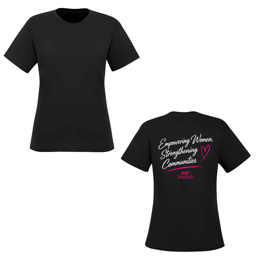 100+ Women Who Care South Georgian Triangle Black Short Sleeve Ladies’ Tee