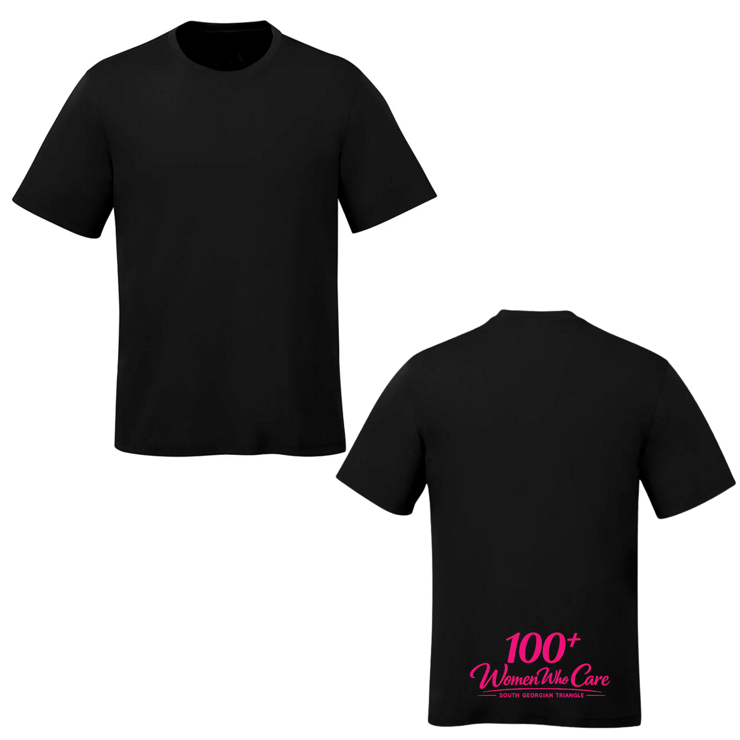 100+ Women Who Care South Georgian Triangle Black Unisex Short Sleeve Tee