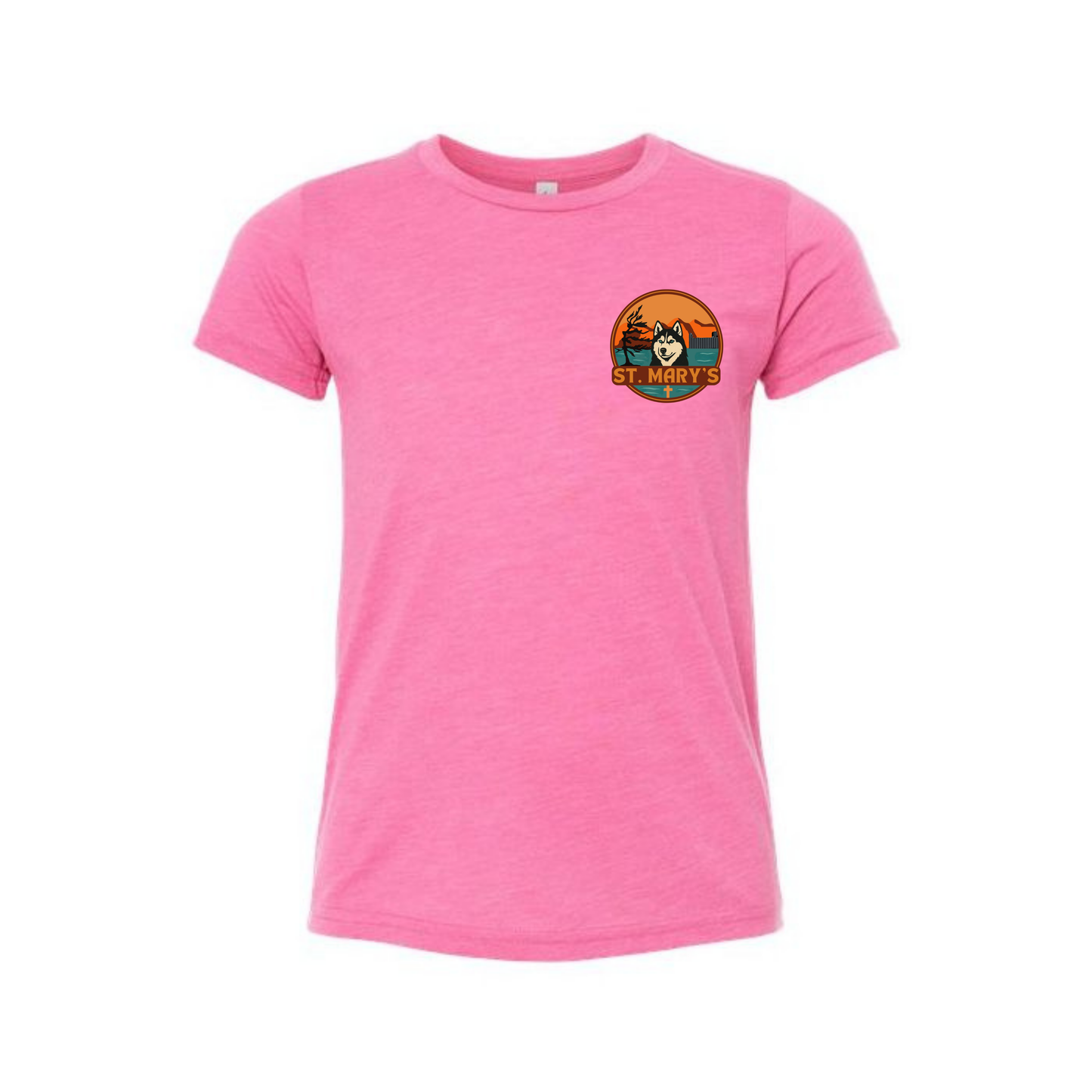 Kindness Collection St. Mary's Dual Logo Tee - Charity Pink Triblend
