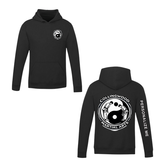 CMAC Hooded Sweatshirt - Dual Logo /  Personalized - Black