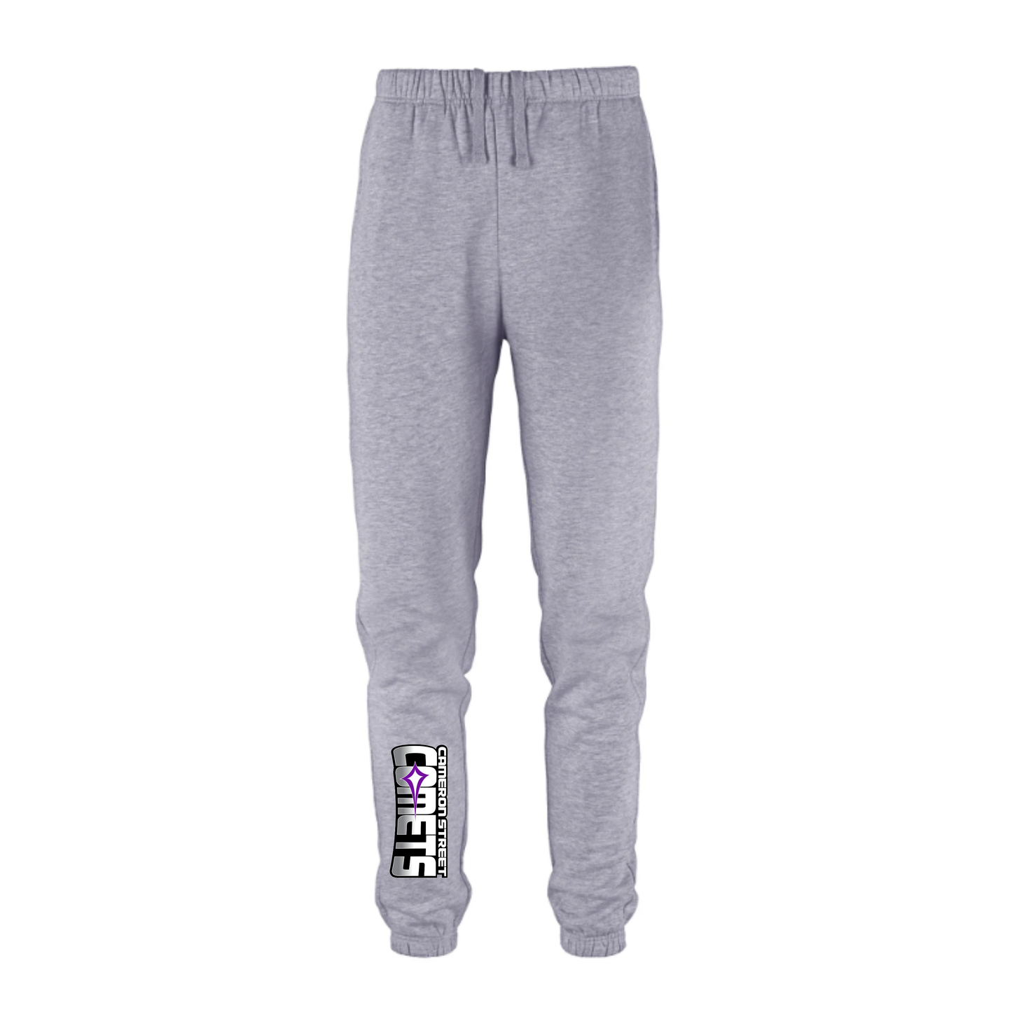 Cameron Street Comets Joggers - Athletic Grey Heather / Large Purple Logo
