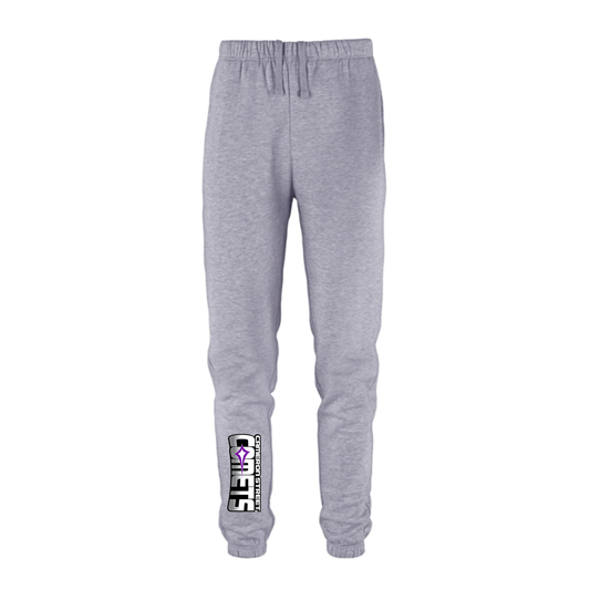 Cameron Street Comets Joggers - Athletic Grey Heather / Large Purple Logo
