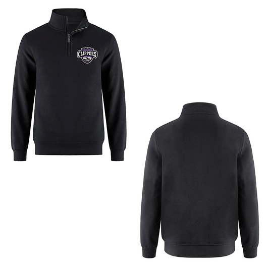 Collingwood Clippers Quarter-Zip Sweatshirt - Black