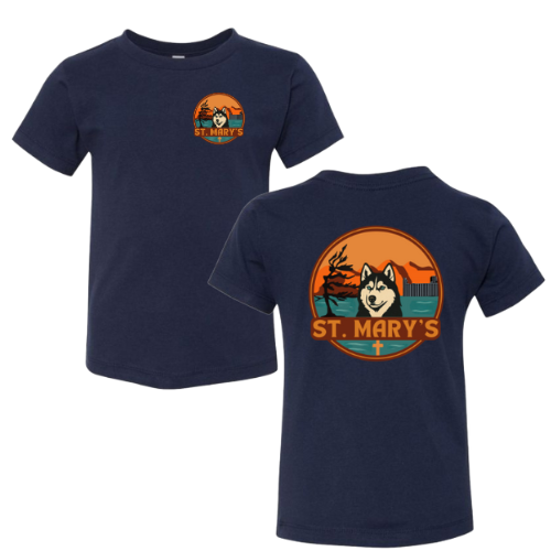 House Water St. Mary's Dual Logo Tee - Navy