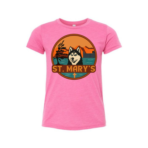 Kindness Collection Personalized St. Mary's Large Logo Tee - Charity Pink