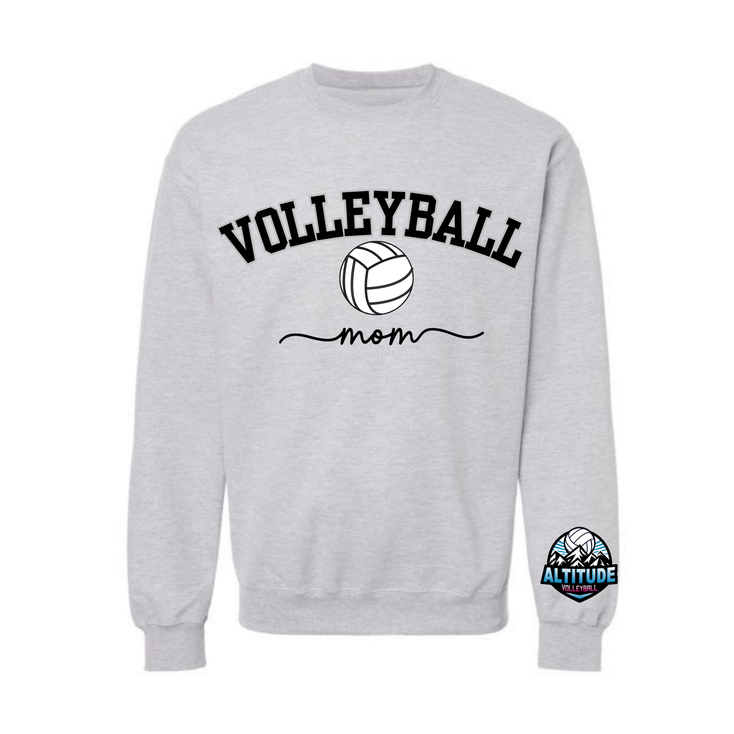 Altitude Volleyball Mom Crewneck Sweatshirt - Grey (Youth & Adult)