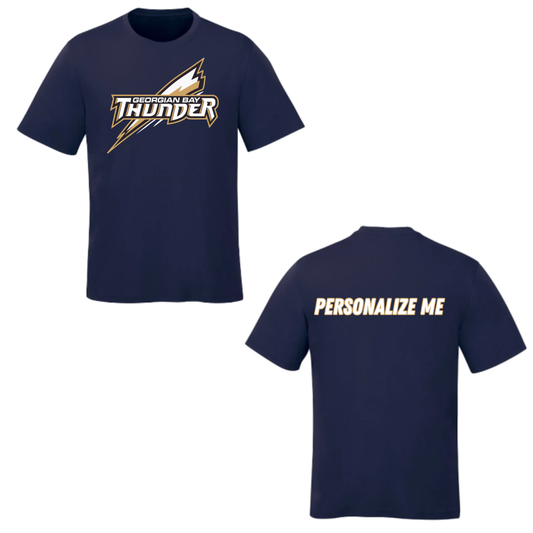 Georgian Bay Thunder Oversize Logo T-Shirt - Navy / Optional Personalization