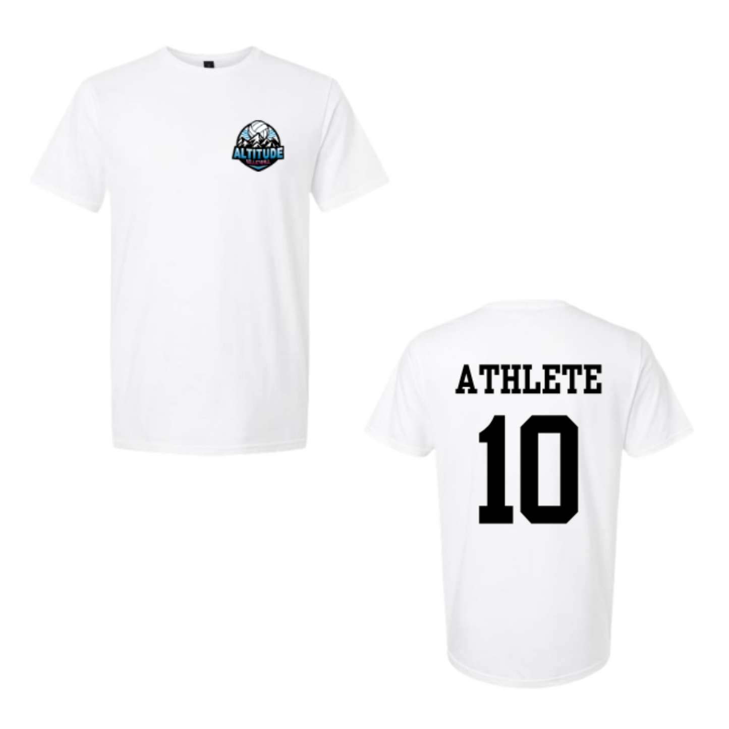 Personalized Altitude Volleyball Tee - White