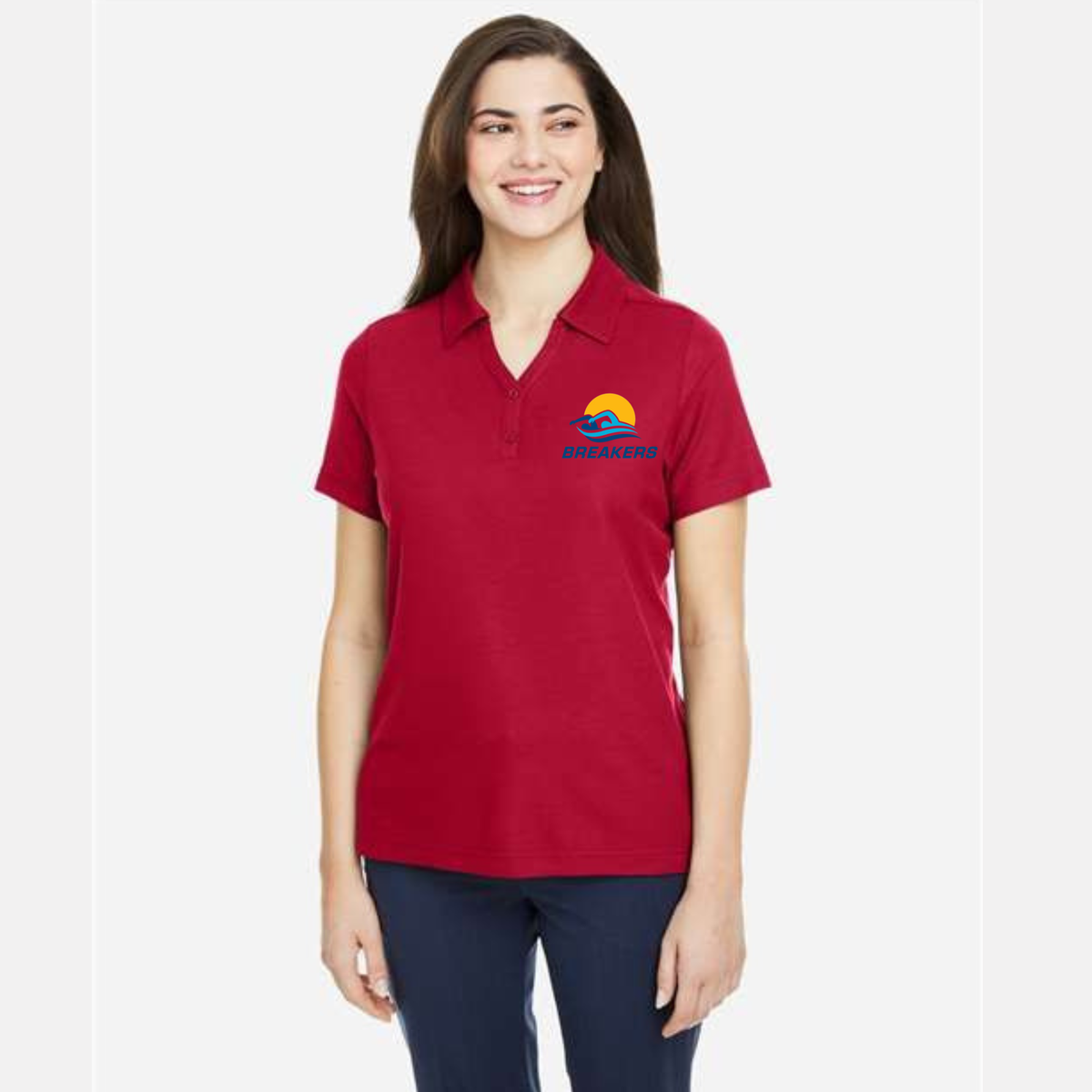 Breakers Swim Meet Official Ladies’ Polo - Red