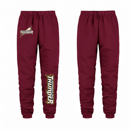 Georgian Bay Thunder Dual Logo Joggers - Maroon