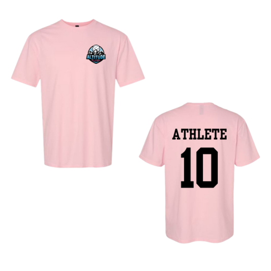 Personalized Altitude Volleyball Tee - Light Pink