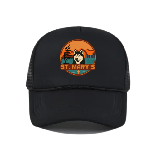 St. Mary's Logo Snapback Hat - Black / Black