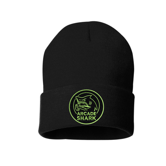 Arcade Shark Patch Knit Toque - Black