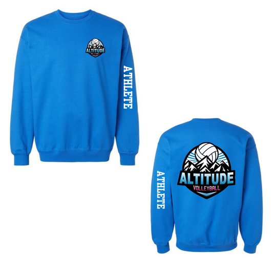 Altitude Personalized Volleyball Crewneck Sweatshirt - Royal Blue (Youth & Adult)