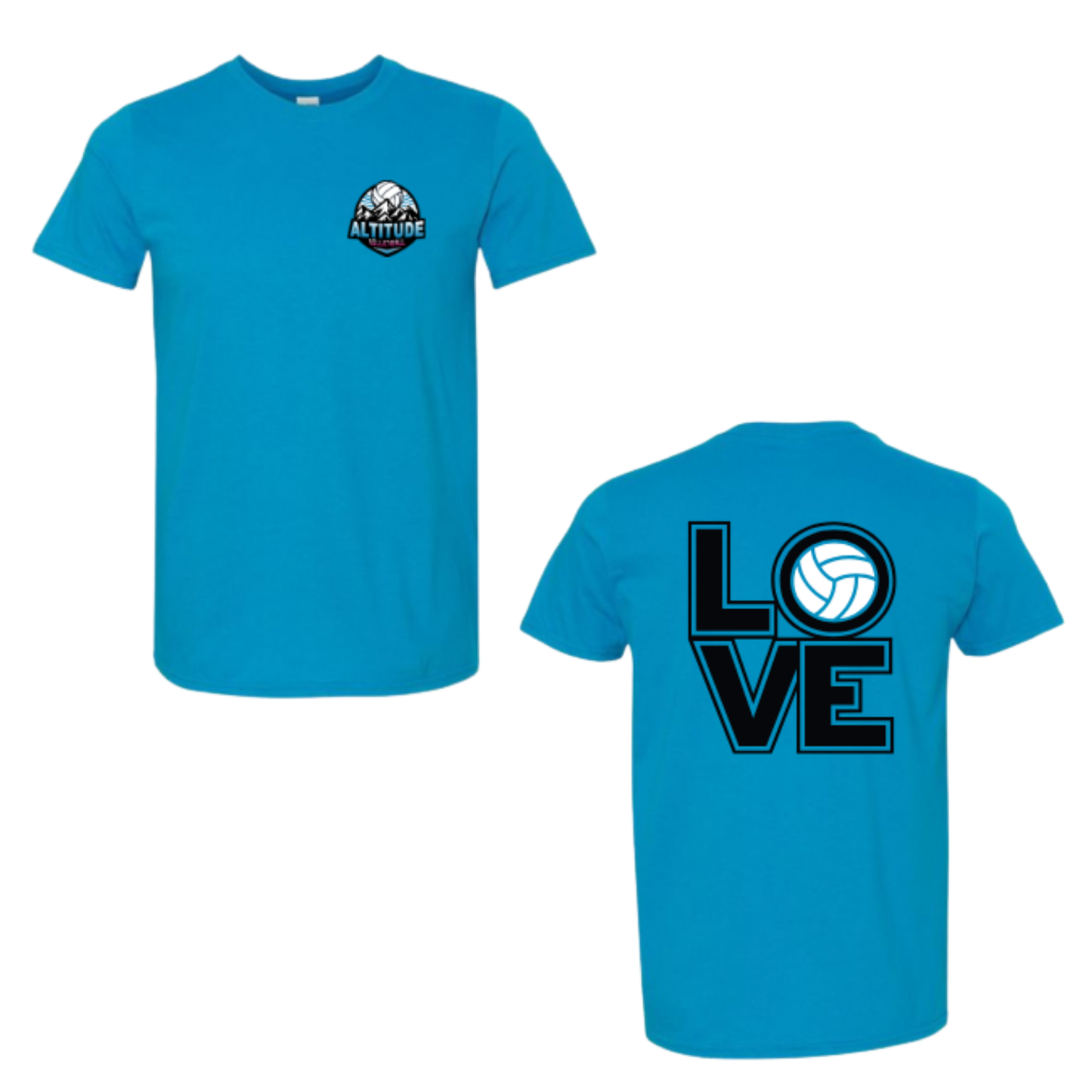 Altitude Volleyball LOVE Tee - Sapphire