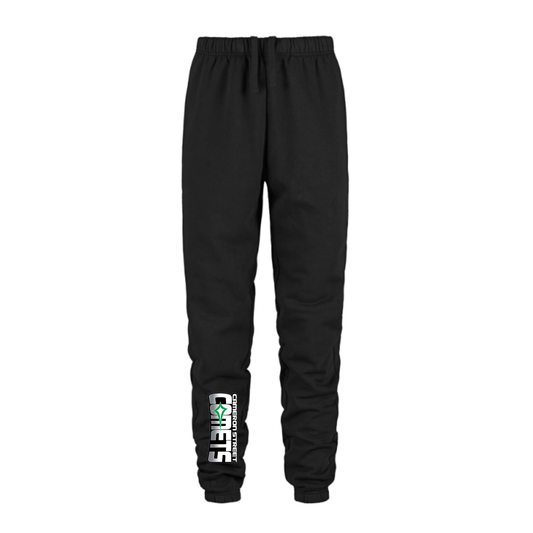 Cameron Street Comets Joggers - Black / Large Green Logo