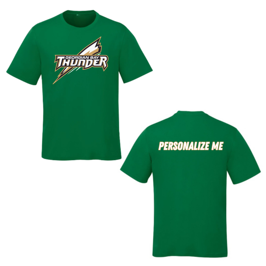 Georgian Bay Thunder Oversize Logo T-Shirt - Kelly Green / Optional Personalization