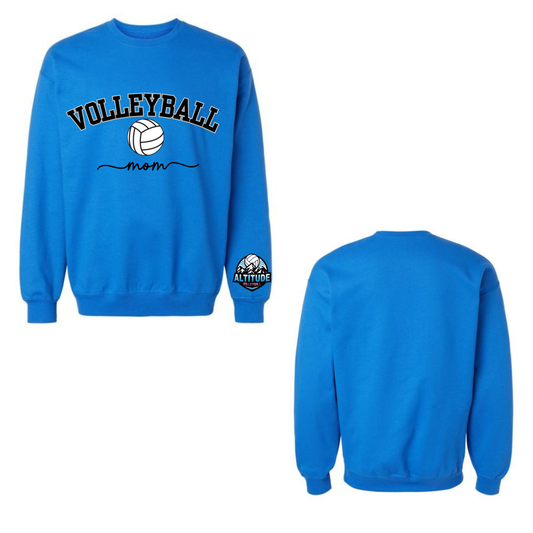 Altitude Volleyball Mom Crewneck Sweatshirt - Royal Blue (Youth & Adult)