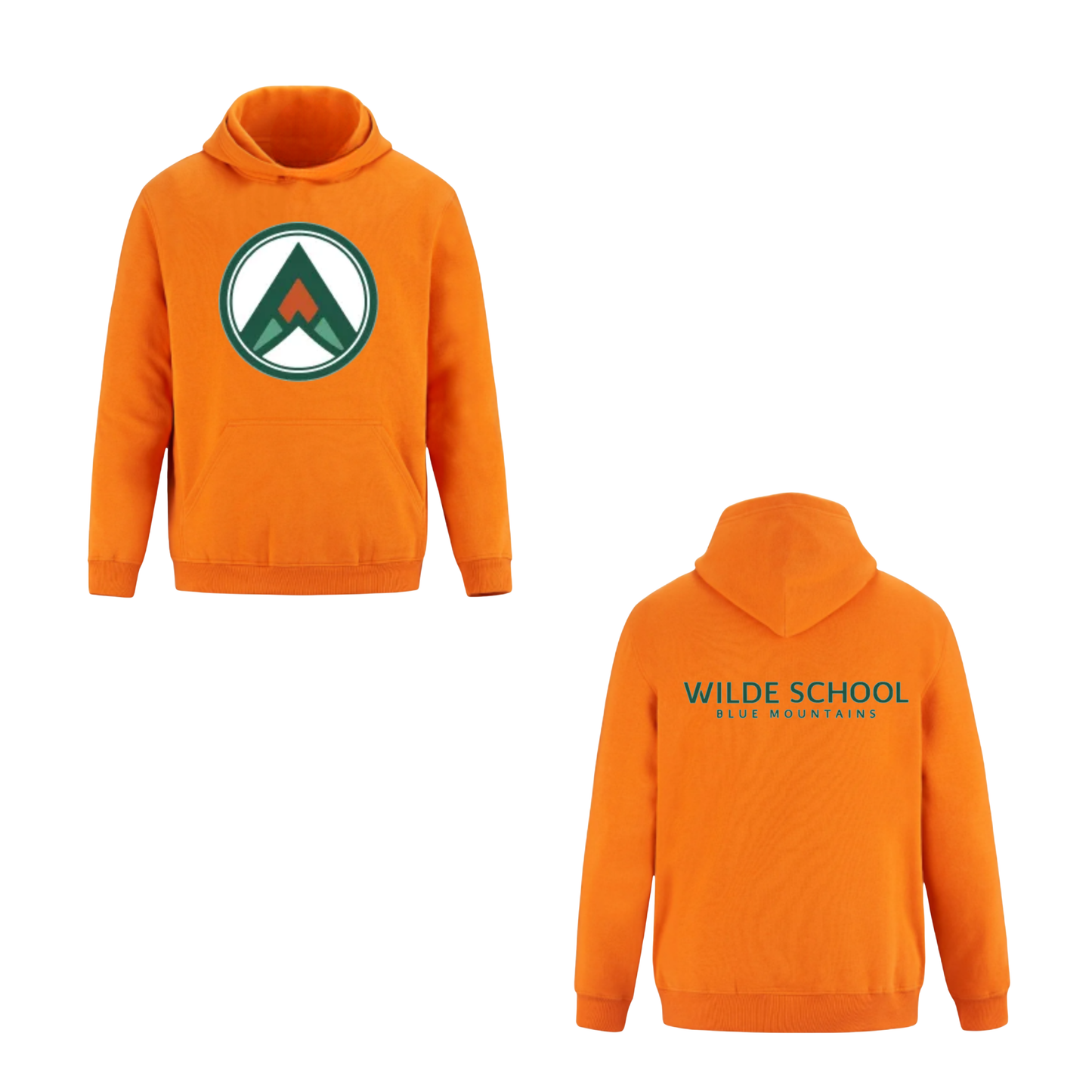 WILDE SCHOOL Hooded Sweatshirt - Orange