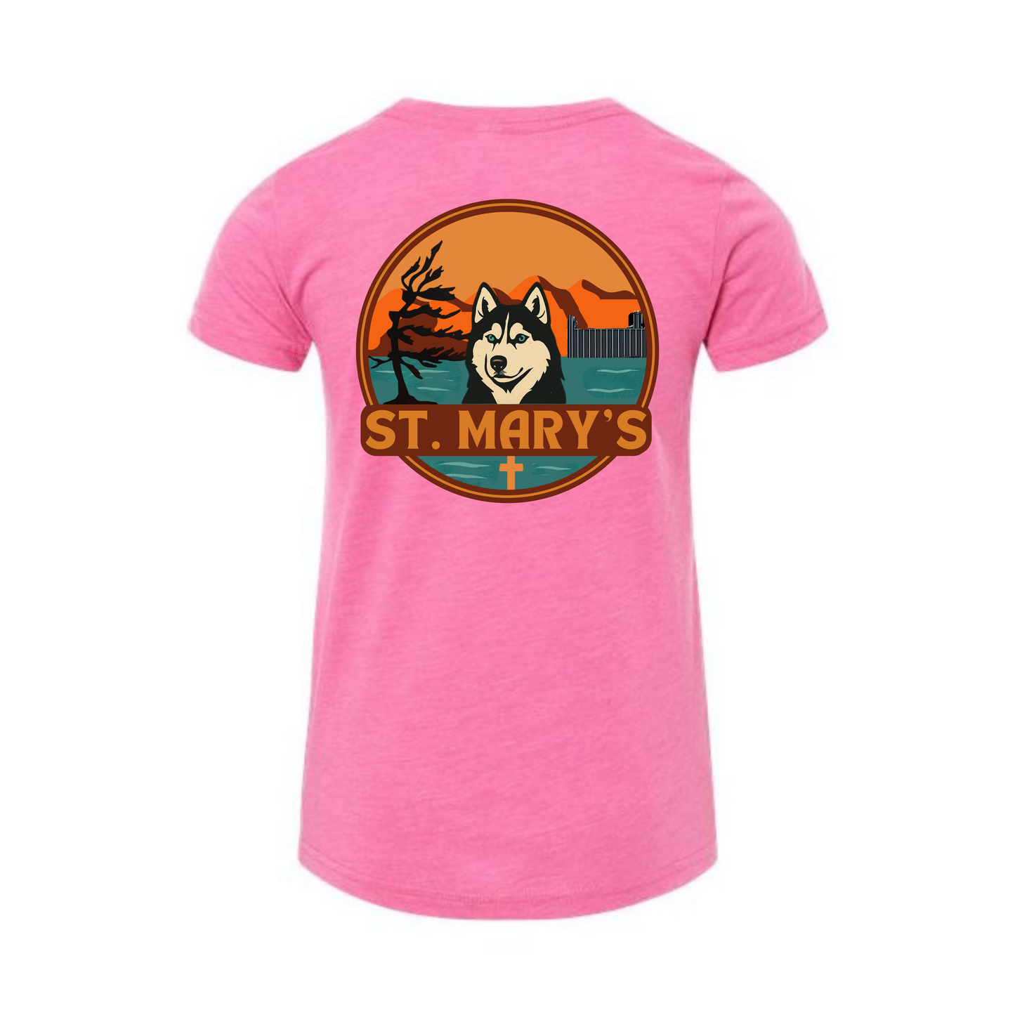 Kindness Collection St. Mary's Dual Logo Tee - Charity Pink Triblend