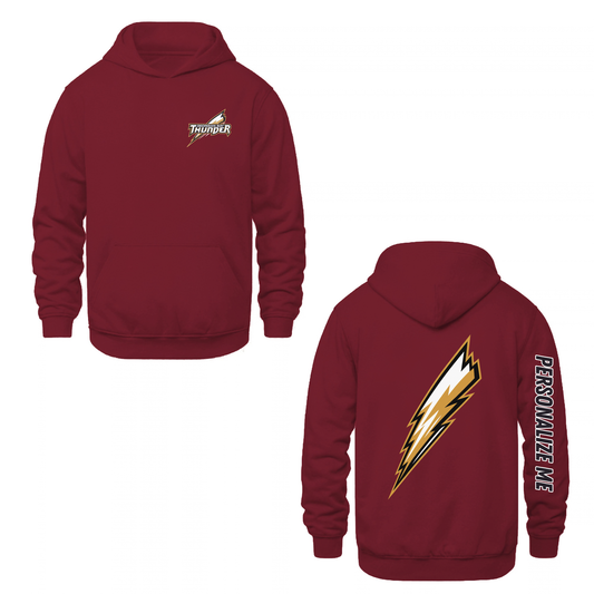 Georgian Bay Thunder Bolt Hooded Sweatshirt - Maroon / Optional Personalization