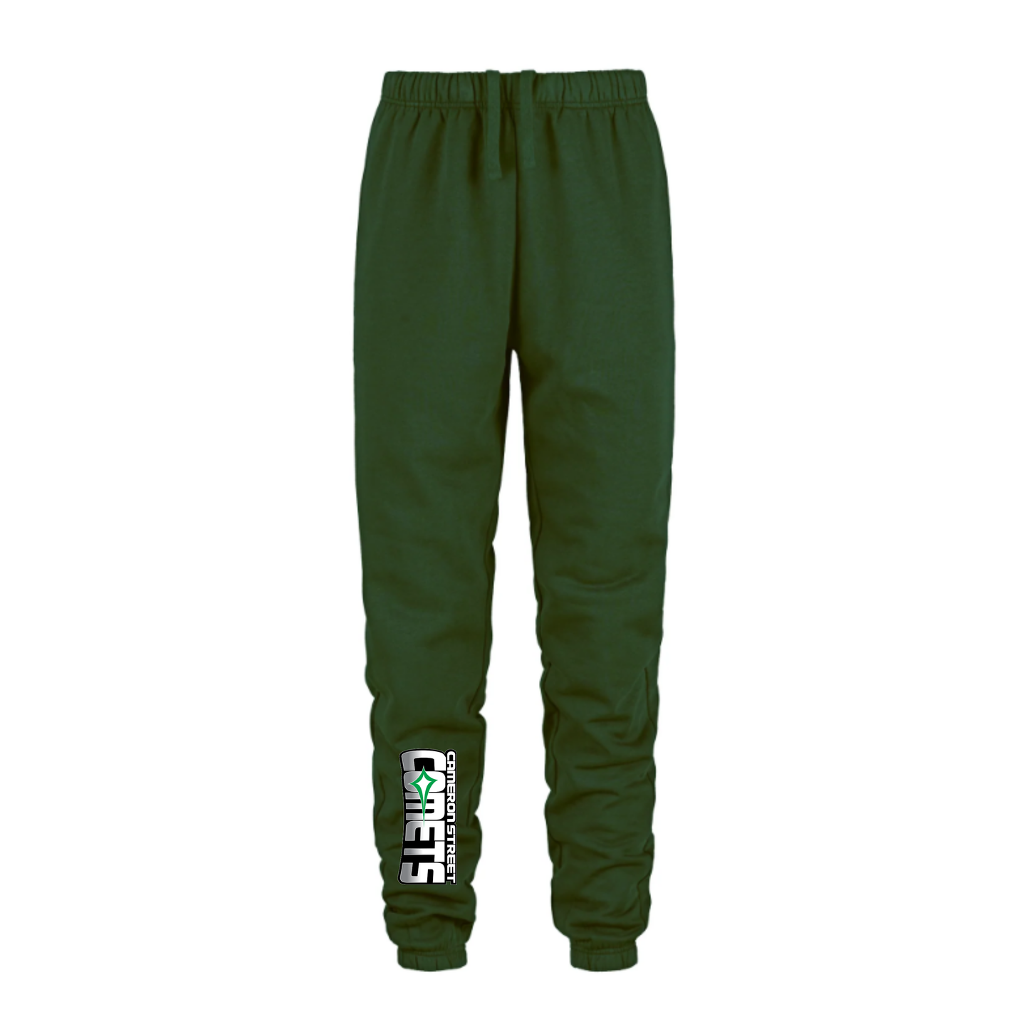 Cameron Street Comets Joggers - Forest / Large Green Logo
