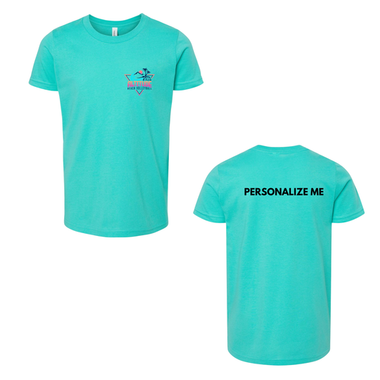 Personalized Altitude Beach Volleyball Mini Logo Tee - Teal (Youth / Adult)
