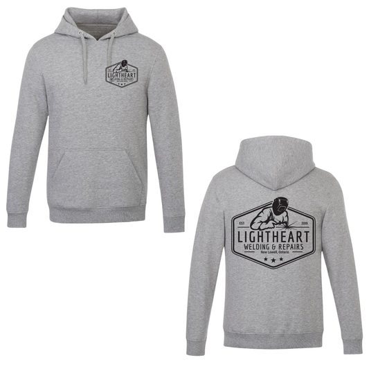 Lightheart Welding & Repairs Hooded Sweatshirt - Athletic Grey