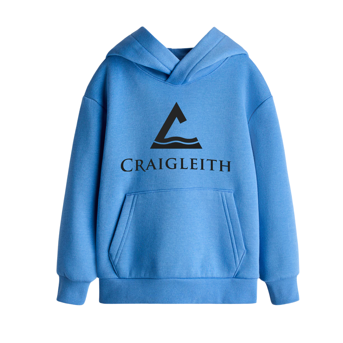 Craigleith U8 Howling Wolves Hooded Sweatshirt - Bright Blue