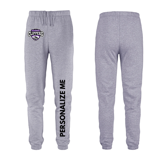 Collingwood Clippers - Personalized Team Joggers - Sport Grey