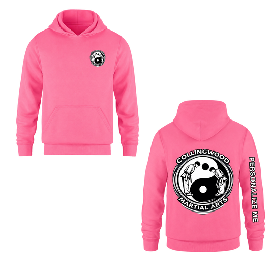 CMAC Hooded Sweatshirt - Dual Logo /  Personalized - Neon Pink