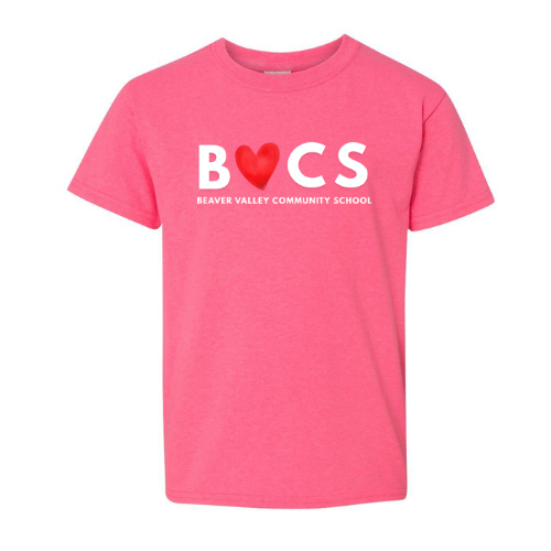 BVCS LOVE Tee - Safety Pink